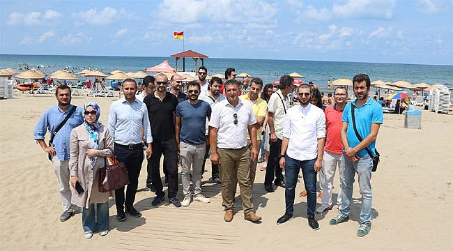 Büyükşehir’in plajları örnek olarak gösteriliyor