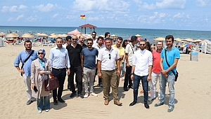 Büyükşehir’in plajları örnek olarak gösteriliyor