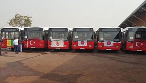 Erdoğan'ın hediyesi otobüsler Gine'de
