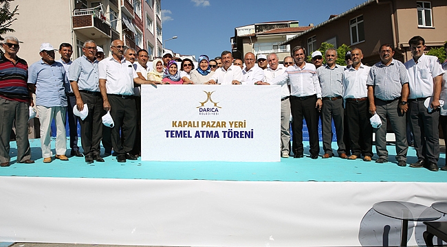 Kapalı pazar yerinin temelleri atıldı