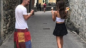 Oğulcan Engin şalvar giydi