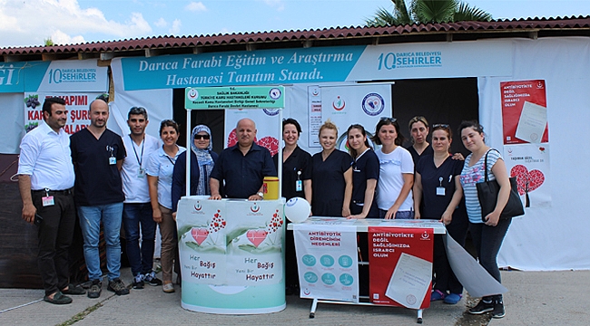 Organ bağışı standıyla dikkat çekildi