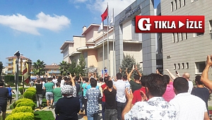 Pazarcılar belediye önüne yürüdü