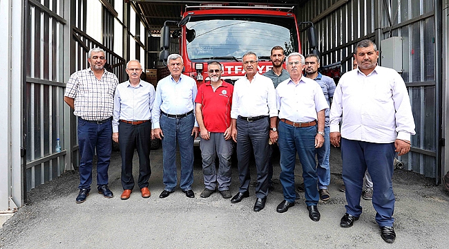 Başkan’dan Gönüllü İtfaiyeciye sürpriz ziyaret