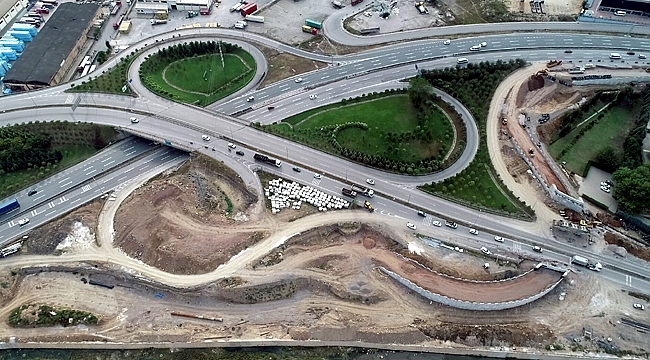 Batı Kavşağı’nda çalışmalar devam ediyor