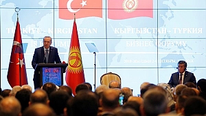 Erdoğan Kırgızistan'da konuştu