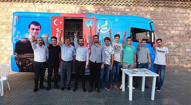 Gezici kütüphane yoğun ilgi gördü