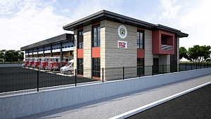 İtfaiye Terminal Müfreze binası şekilleniyor