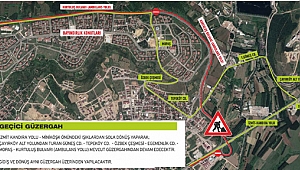 Kandıra Yolunda köprülü kavşak çalışması