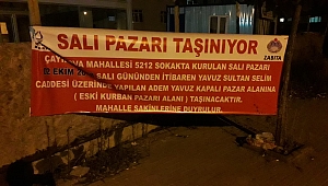 Salı Pazarı, Adem Yavuz’a taşınıyor