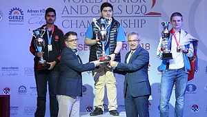 Şampiyon ödülünü Köşker'den aldı