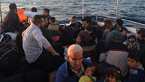 16'sı çocuk 32 kaçak göçmen yakalandı