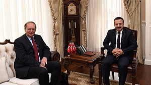 Berger, Vali Aksoy’u ziyaret etti