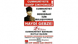 CHP Gebze’den 29 Ekim etkinliği