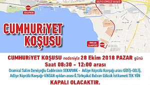 Cumhuriyet Koşusu için trafik önlemleri alındı