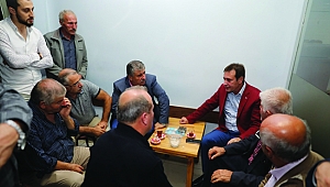 Demirci, esnaf ve vatandaşları dinledi