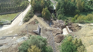 Gölcük Siretiye-Mamuriye köprü çalışması sürüyor