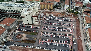 Hastane otoparkına son rötuşlar yapılıyor