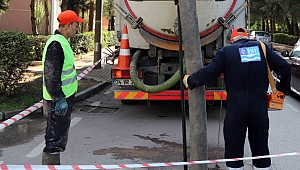 Kanalizasyon ve yağmursuyu hatları temizleniyor