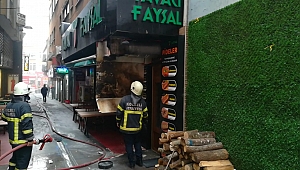Restorandaki yangın panik yarattı