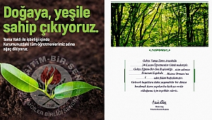 Eğitim Bir-Sen'den çevre dostu hediye