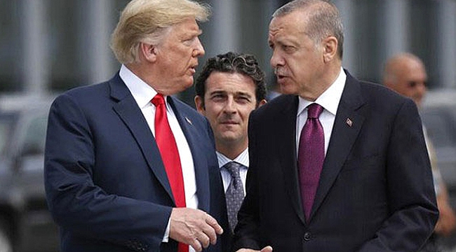 Erdoğan, Trump'la görüştü