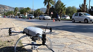 Muğla'da drone'lu trafik denetimi
