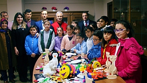 Öğrencilerden el emeği hediyeler