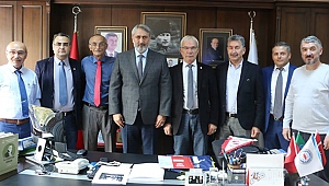 Saha komiserleri Başkan Aydın’a misafir oldu