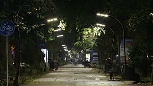 Yürüyüş yolu ışıl ışıl oldu