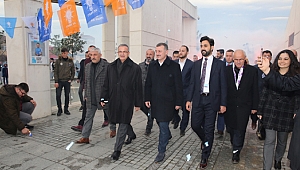 Büyükakın'a meşaleli karşılama