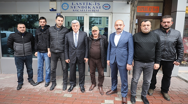 Karaosmanoğlu, Yeniel ve Lastik-İş'i ziyaret etti