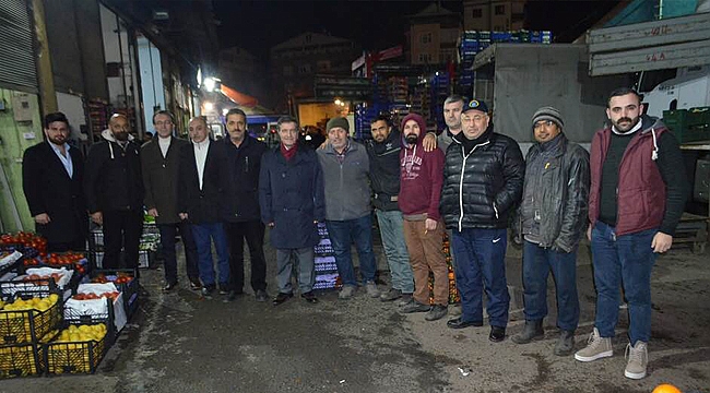 Dursun'dan Gebze Hal'ine ziyaret