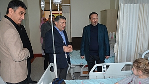 Şayir, hastaları ziyaret etti