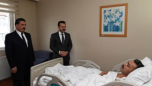 Vali Aksoy, Satılmış Demir'i ziyaret etti