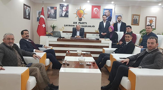 Yaman ve Akbulut, ilçe başkanlarına gitti