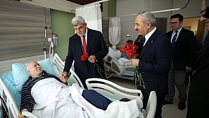 Karaosmanoğlu, hastaları ziyaret etti