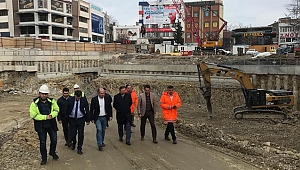 Metro inşaatına Bayram'dan yakın takip