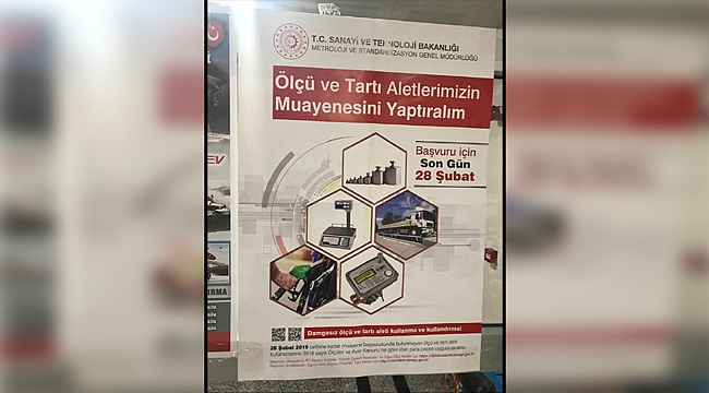 Ölçü aletlerinin muayenesi için son gün 28 Şubat!