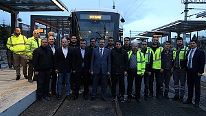Yeni hattın test sürüşünü Bayram yaptı
