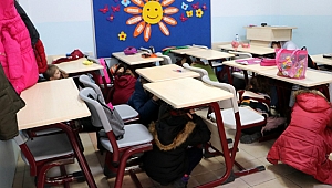 Akça Koca Bilgievinde deprem tatbikatı