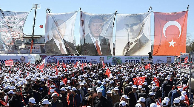 Ankara'da Cumhur İttifakı mitingi