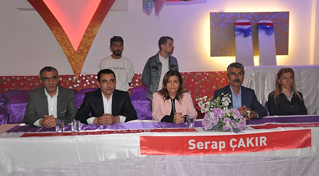 Beylikbağı'nda Serap Çakır'a tam destek