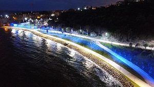 Darıca Millet Bahçesi'ne görsel aydınlatma