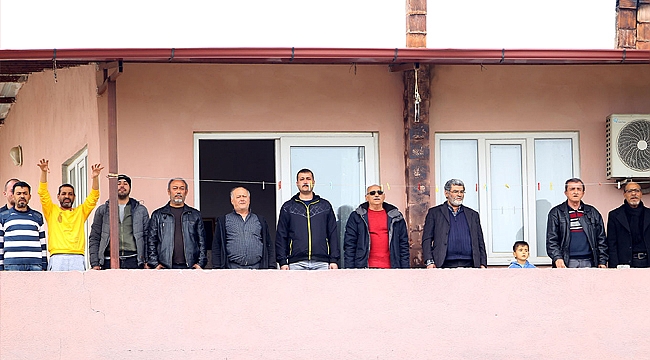 Nazilli taraftarı balkondan desteklediler