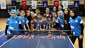 Okullar arası masa tenisi şampiyonası sona erdi