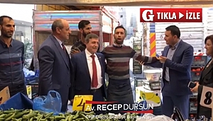 Pazar esnafından Recep Dursun'a destek