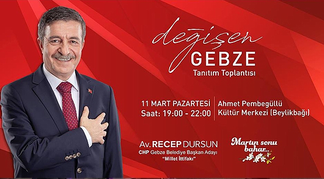 Recep Dursun'dan Gebzelilere davet