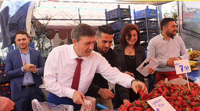 Recep Dursun'dan pazar ziyareti