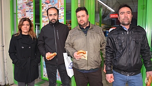 Serap Çakır işçileri uğurladı